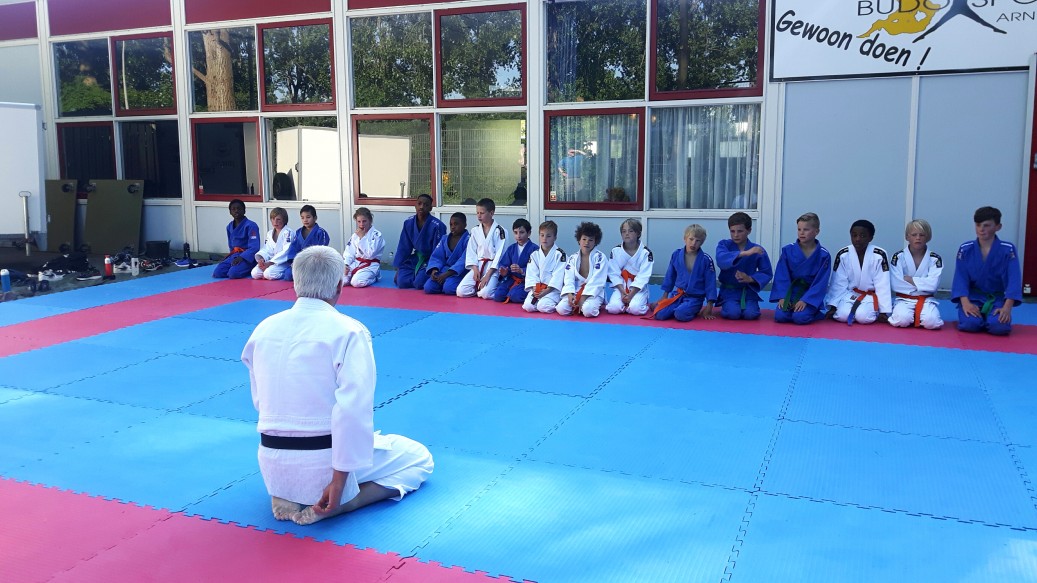Eerste buiten judotraining