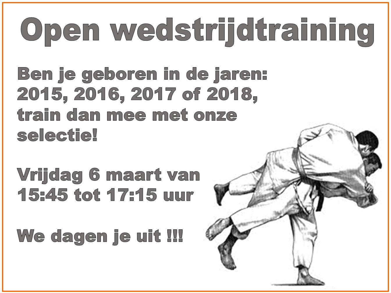 Open-wedstrijdtraining